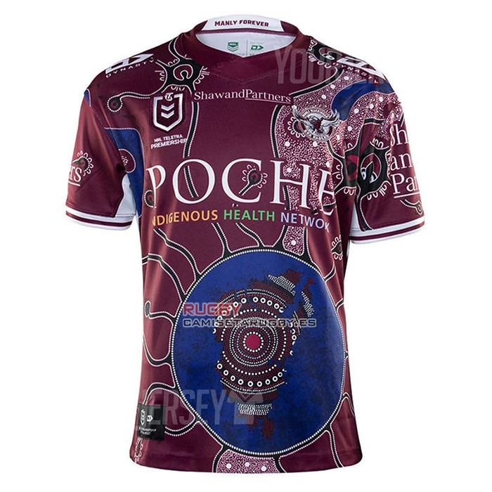 Camiseta Manly Warringah Sea Eagles Rugby 2020-2021 Conmemorativ